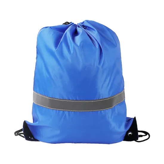 Custom RPET Polyester Waterproof Drawstring Backpack Bag with Logo Printed