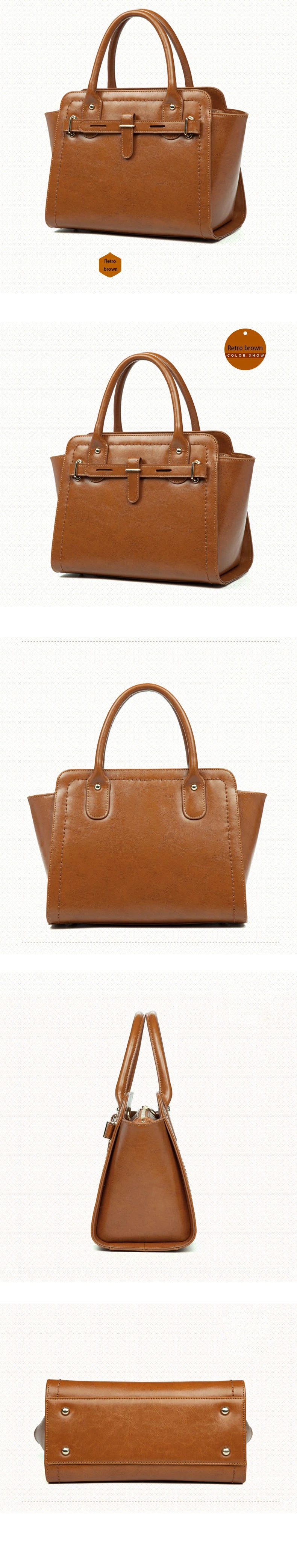 Factory Sales 2020 New European Cowhide Fashion Leather Women Bag