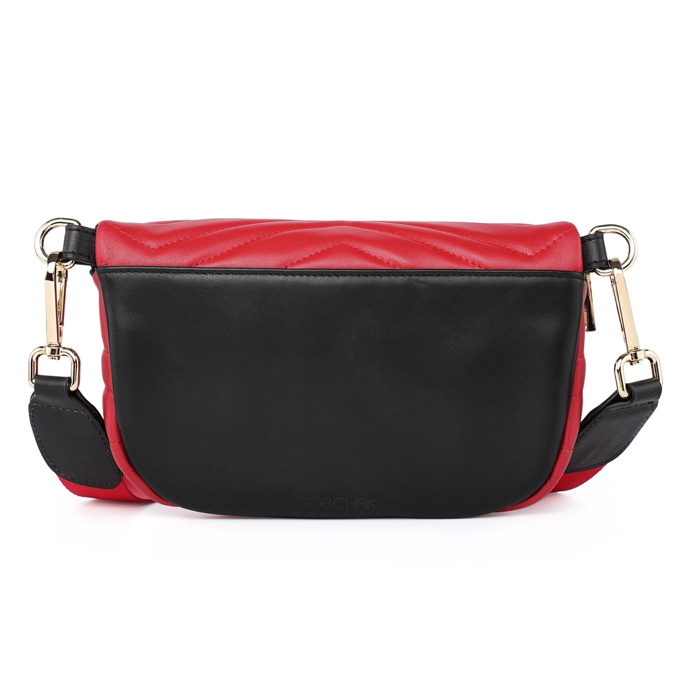 Hot Sale Red Nappa Women Fanny Pack Women Shoulder Bag Gd-03