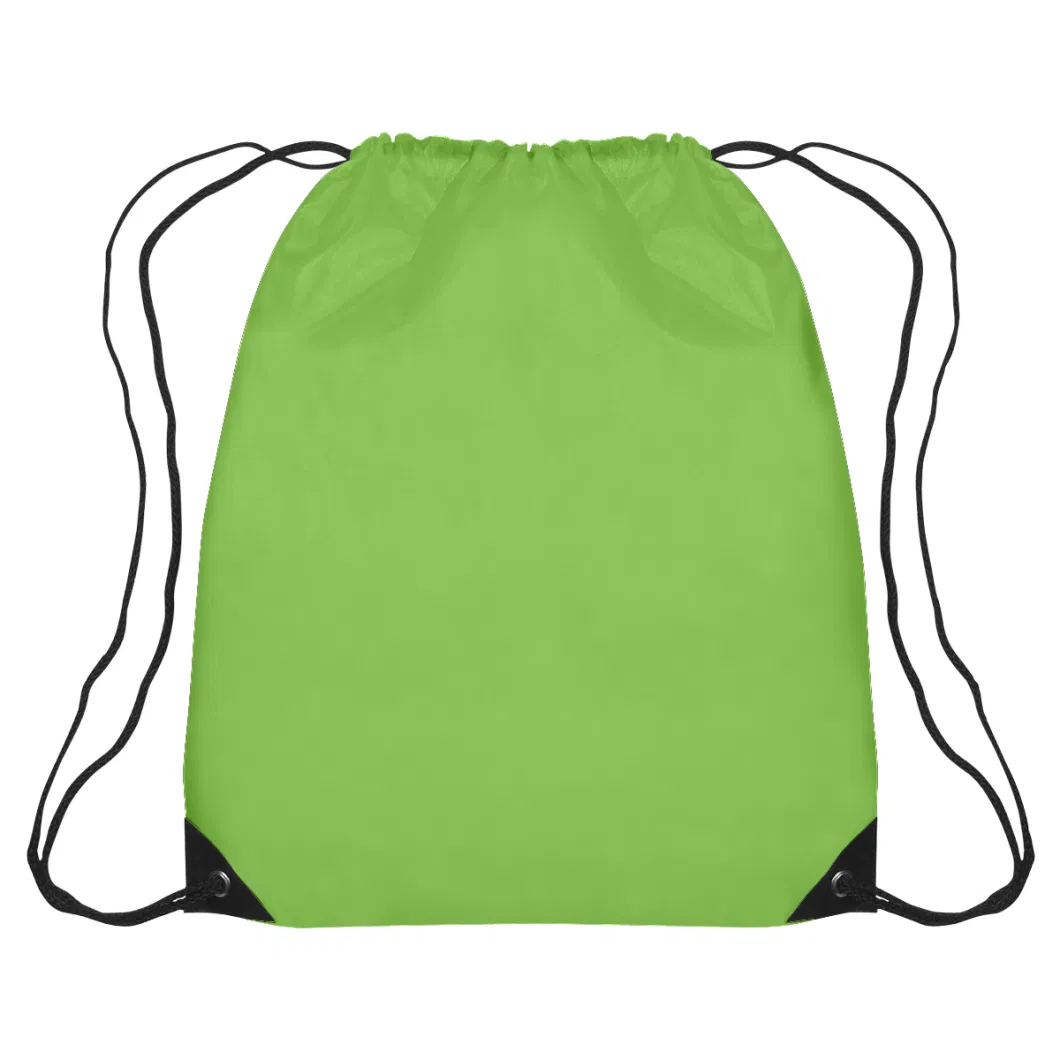 Custom Polyester Draw String Bag Knapsack Drawstring Backpacks Sports Bags