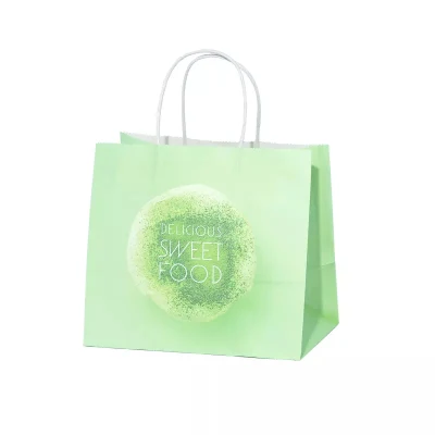 New Gift Portable Clothing Shopping Bag, White Cardboard Paper Bag with Handle